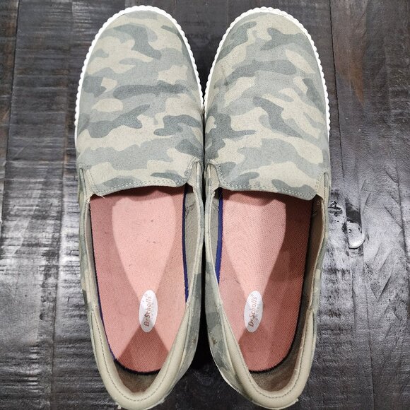 DR. SCHOLL'S SLIP ON-JOT IT DOWN CAMO COLOR WOMEN'S SHOES SIZE 8 M-GREAT COND.! - Picture 4 of 8